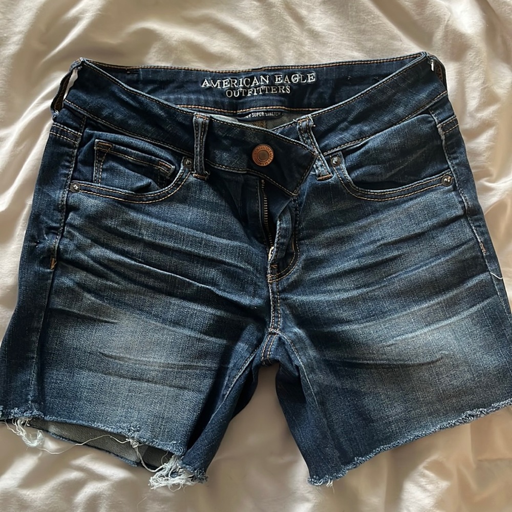 American Eagle Dark Wash Jean Shorts